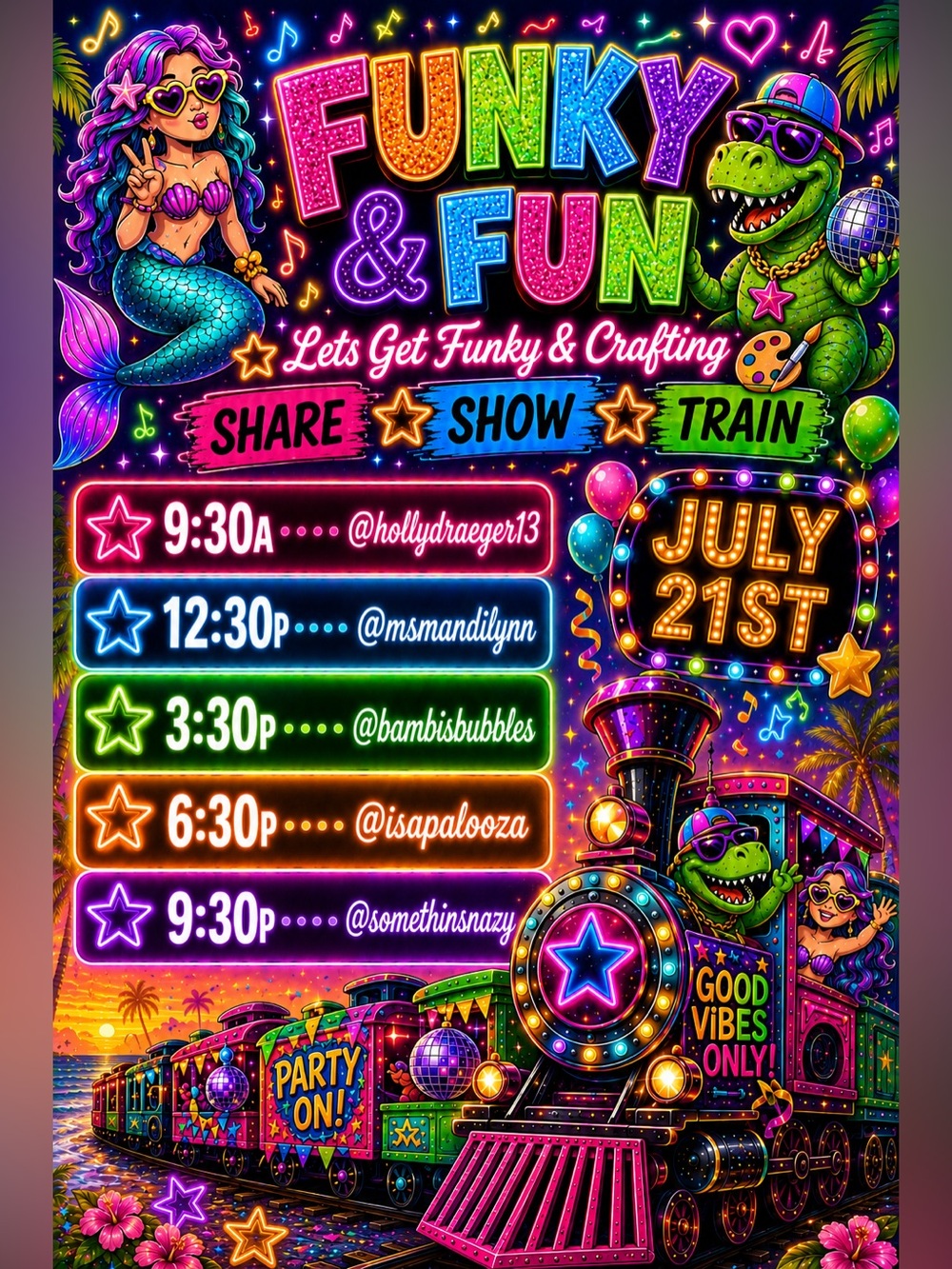 Funky & Fun Share Train - Picture 1 of 12